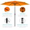 Best Choice Products 10ft Outdoor Steel Market Patio Umbrella w/ Crank, Tilt Push Button, 6 Ribs